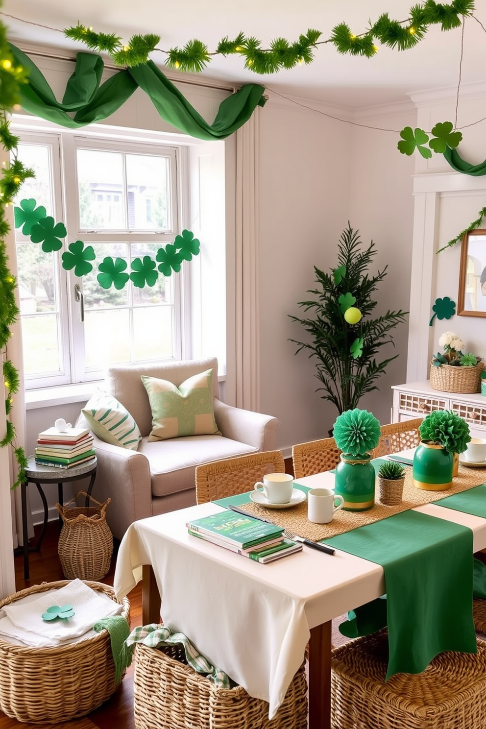 Reading Nook St Patricks Day Decorating Ideas 13