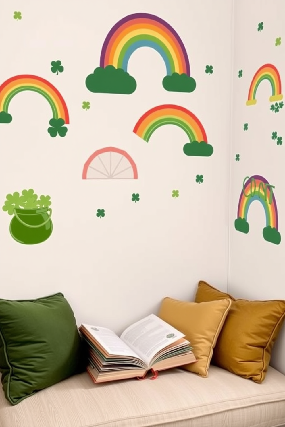 Reading Nook St Patricks Day Decorating Ideas 14