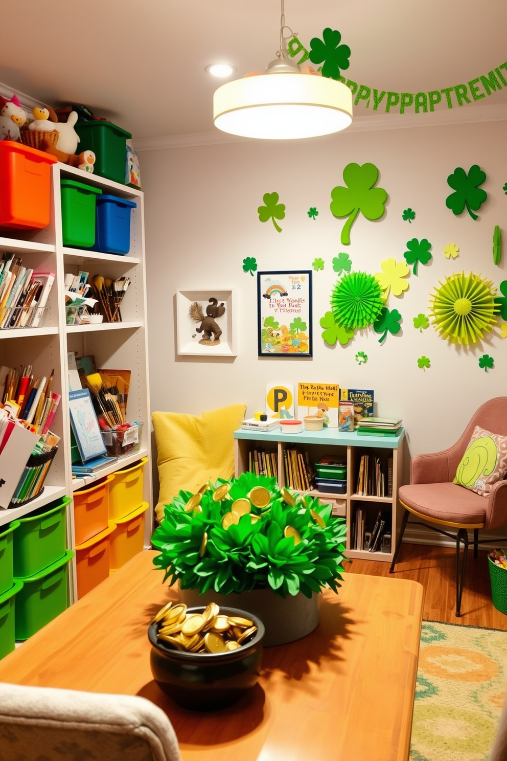 Reading Nook St Patricks Day Decorating Ideas 30