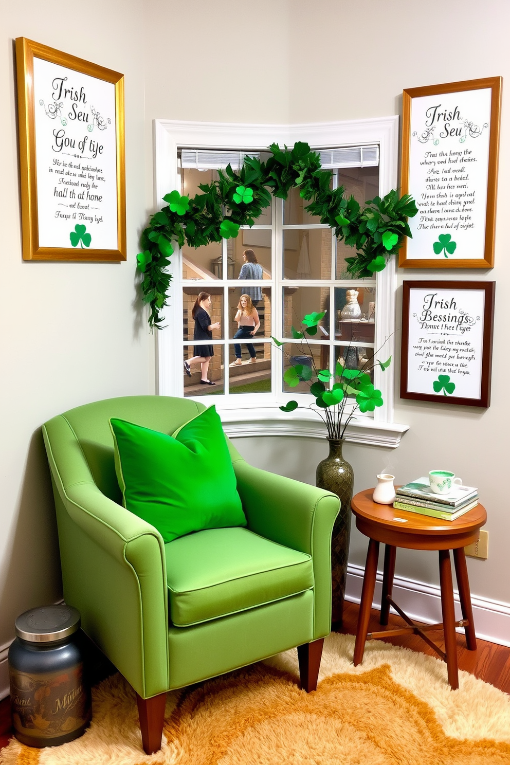 Reading Nook St Patricks Day Decorating Ideas 6