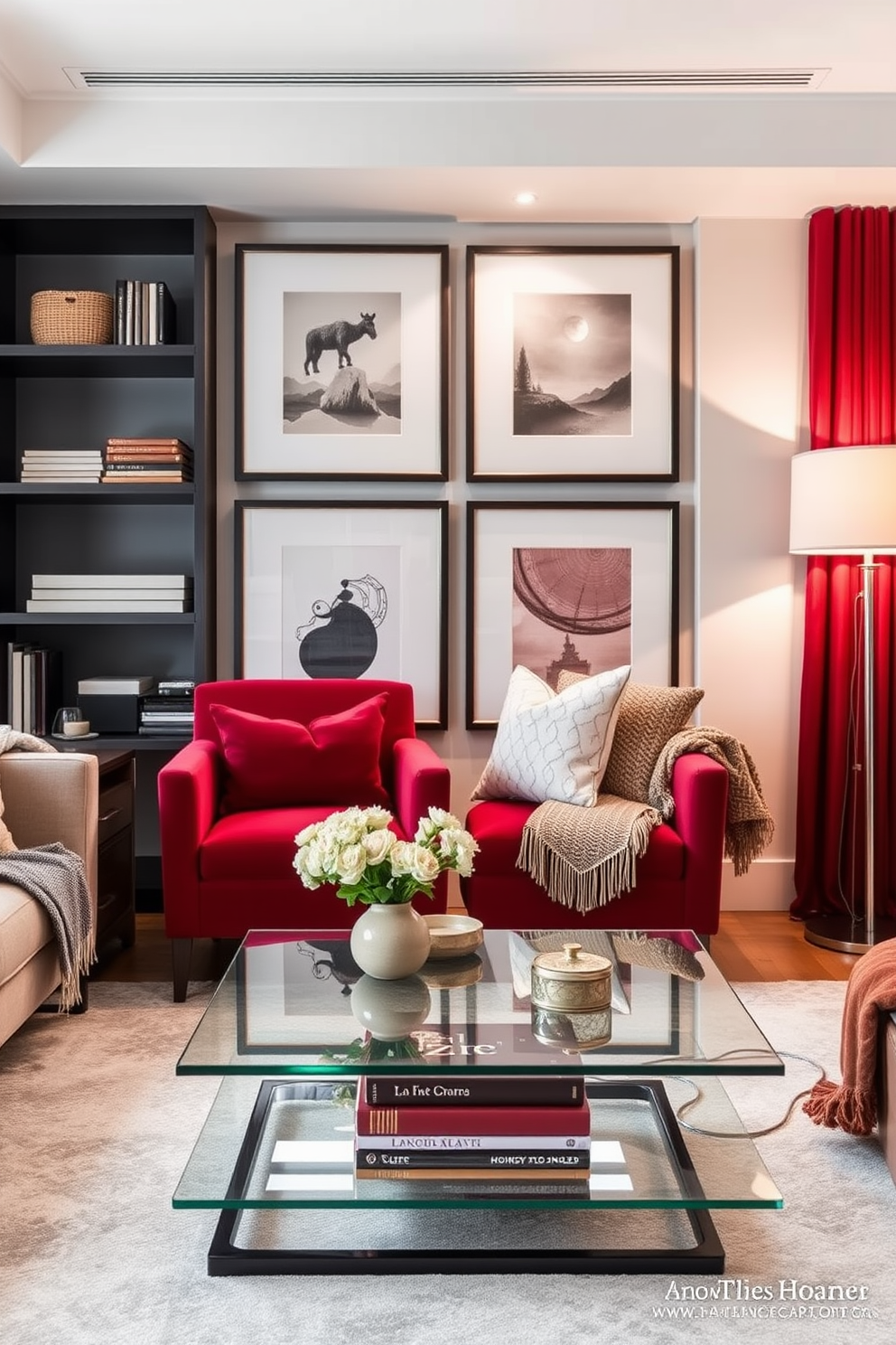 Red Apartment Design Ideas 10