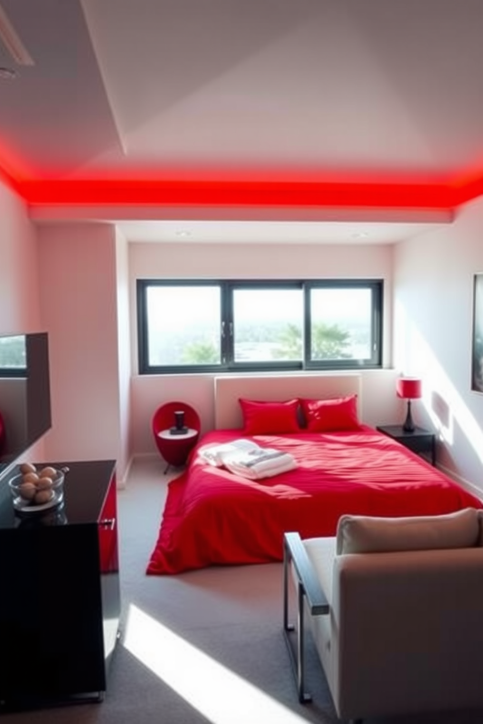 Red Apartment Design Ideas 14