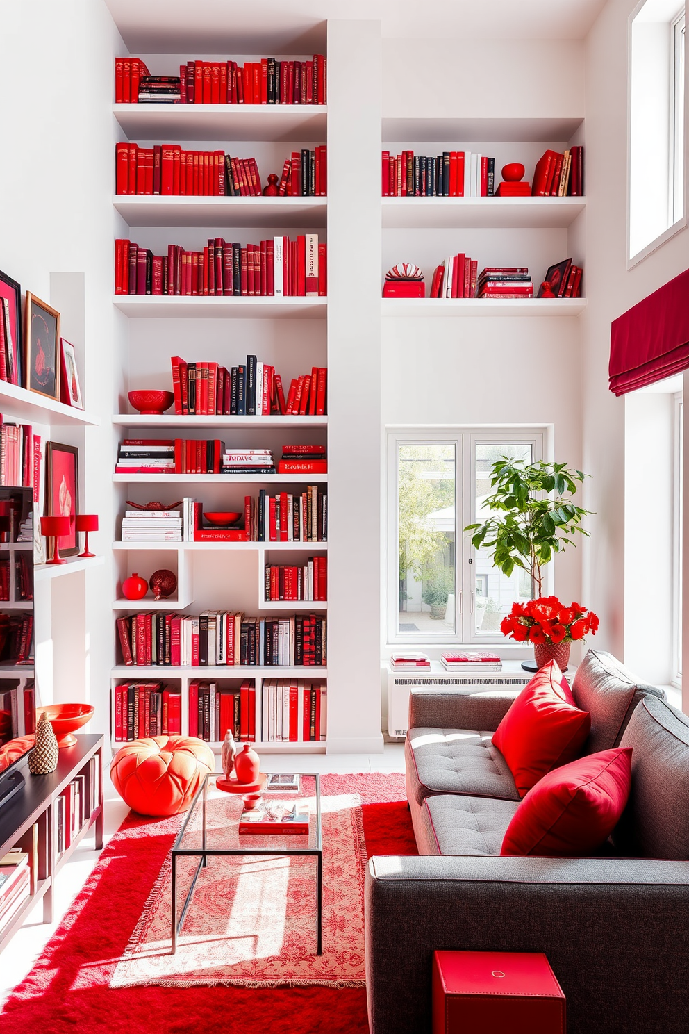 Red Apartment Design Ideas 17