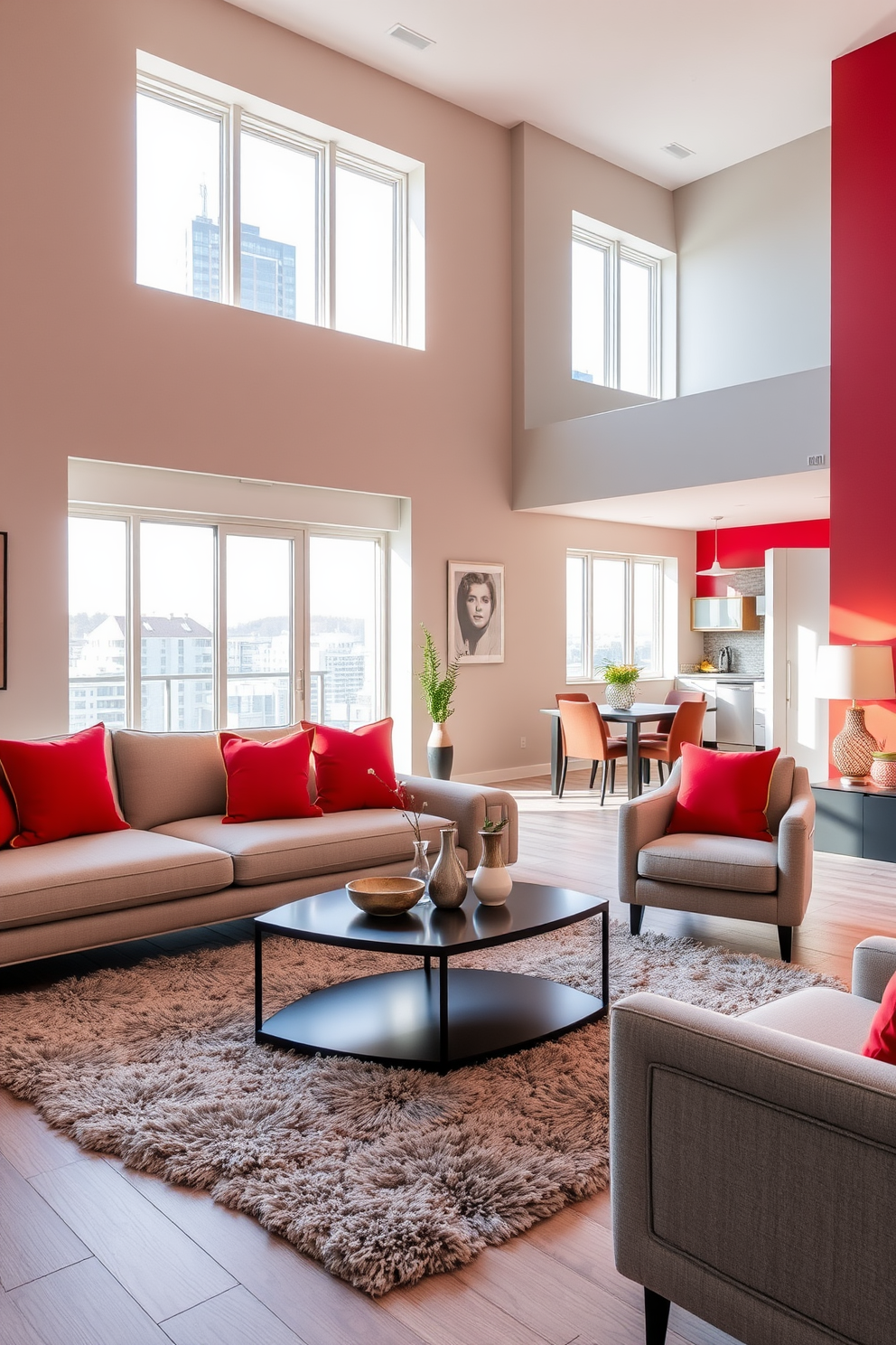 Red Apartment Design Ideas 2