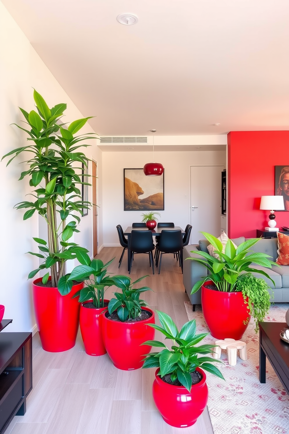 Red Apartment Design Ideas 22