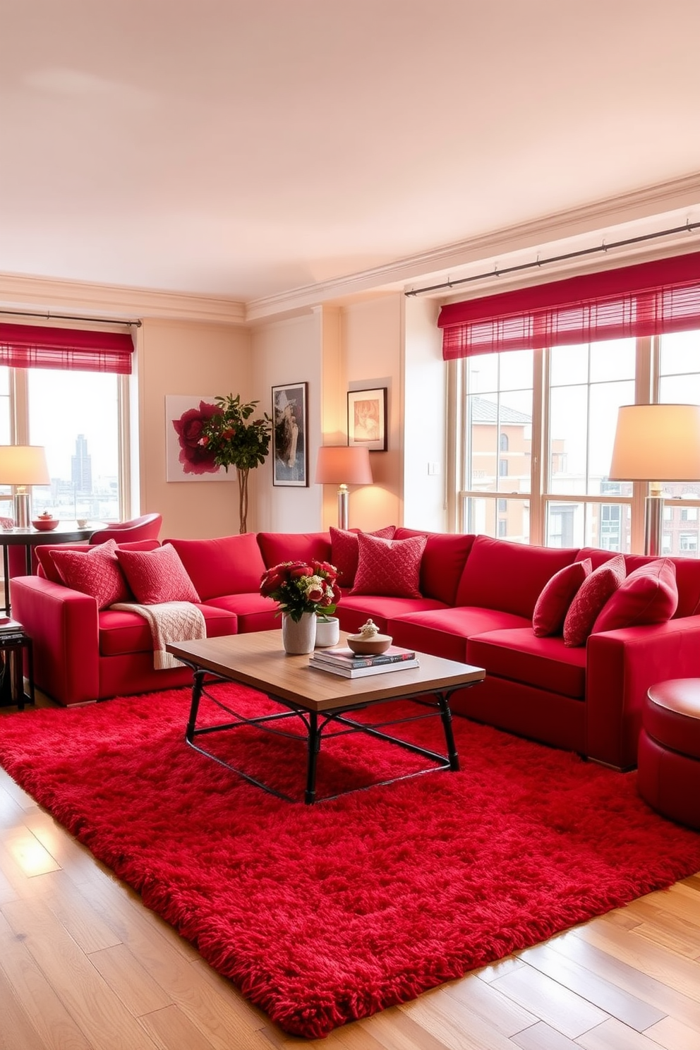 Red Apartment Design Ideas 29