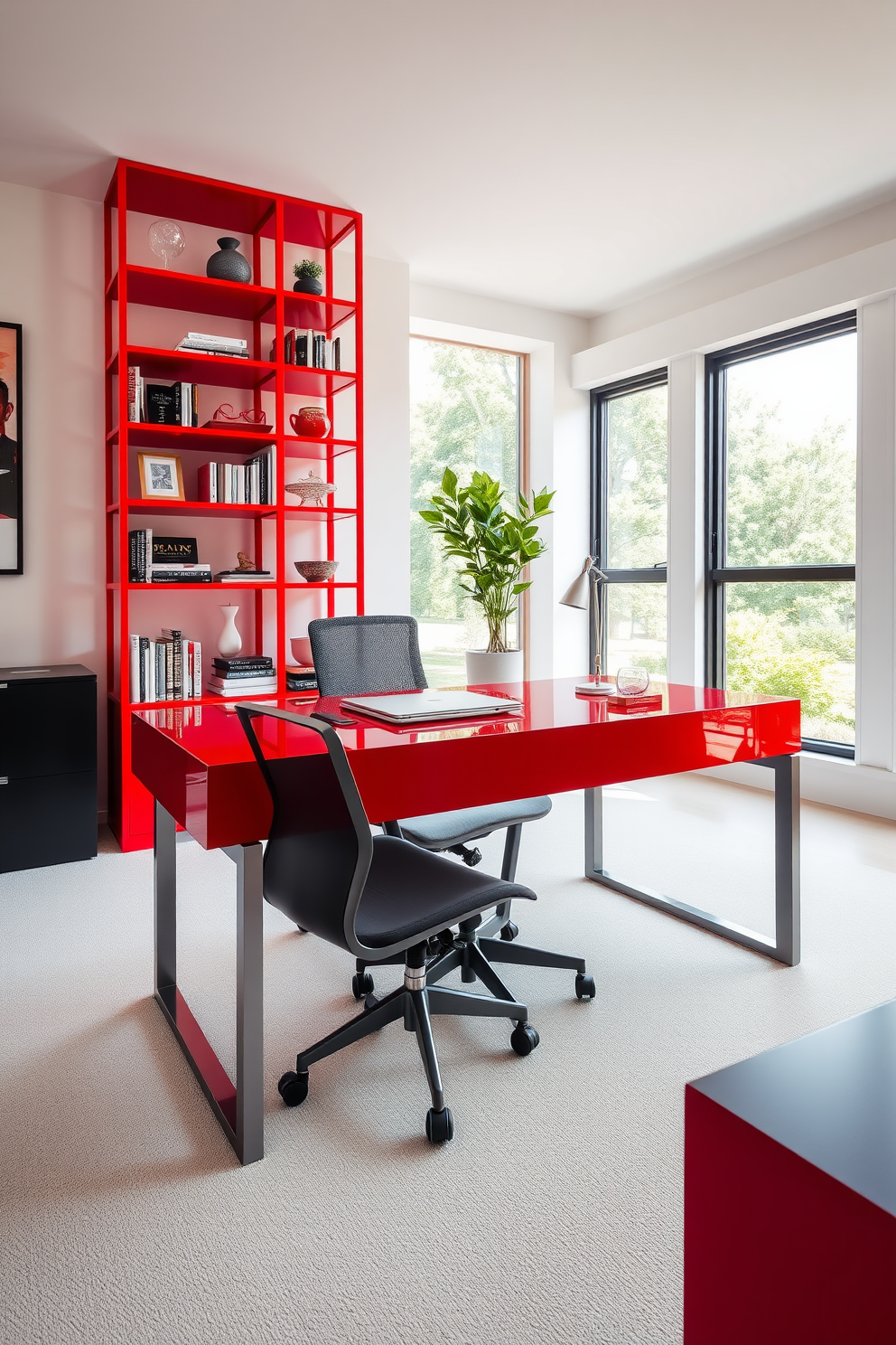 Red Apartment Design Ideas 30