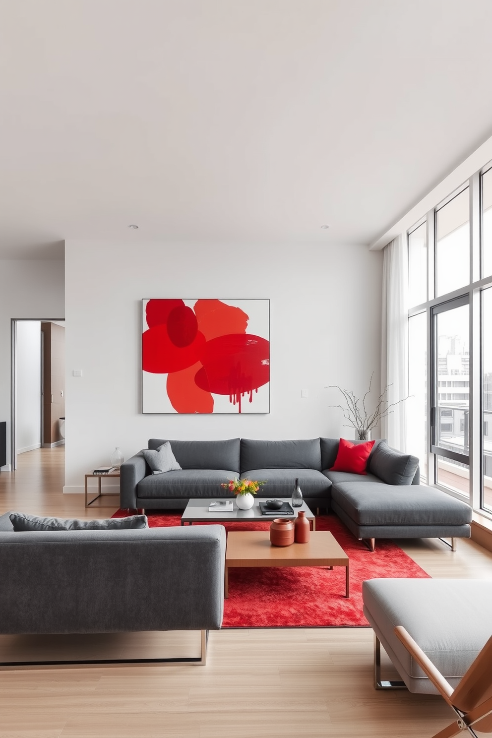 Red Apartment Design Ideas 5