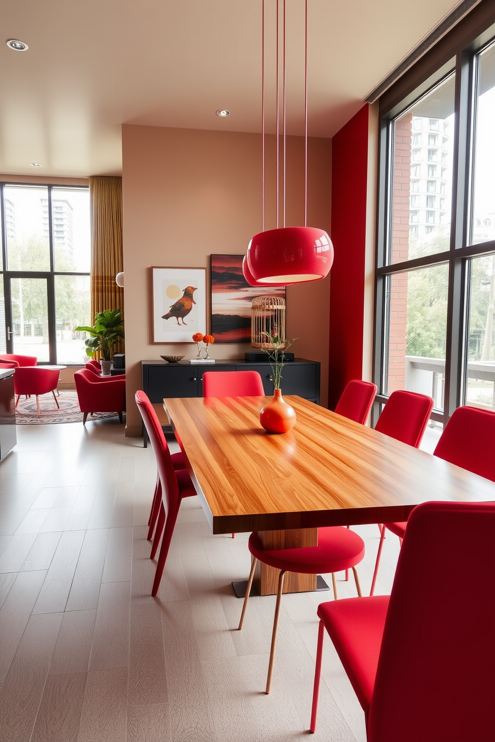 Red Apartment Design Ideas 7