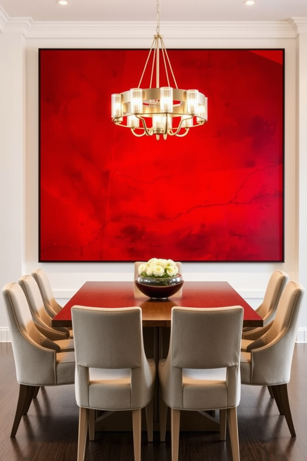 Red Dining Room Design Ideas 10