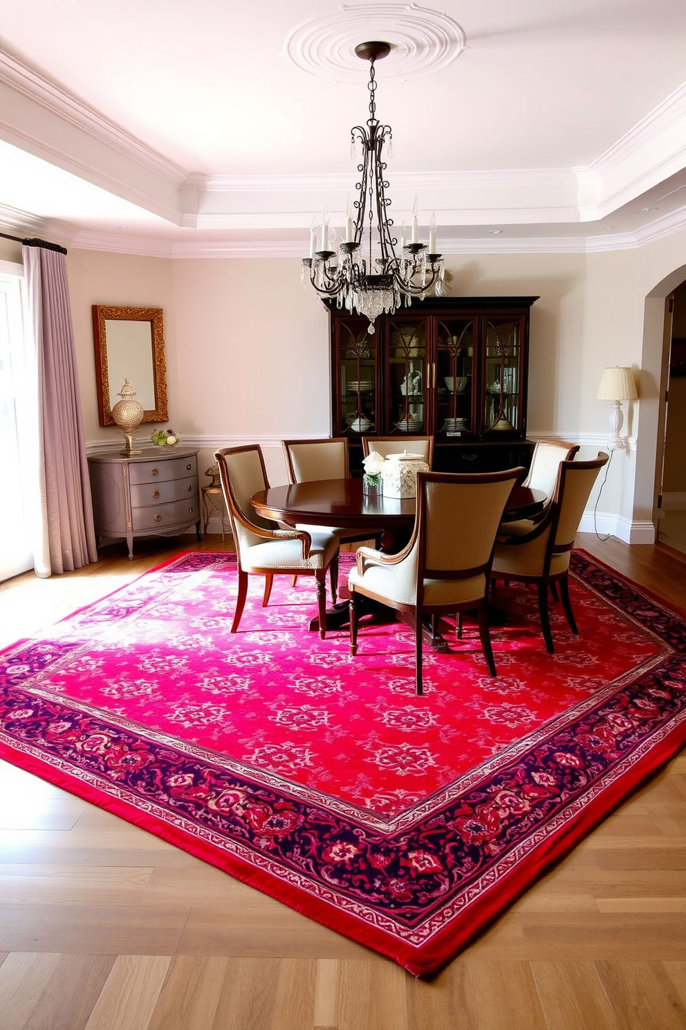 Red Dining Room Design Ideas 12