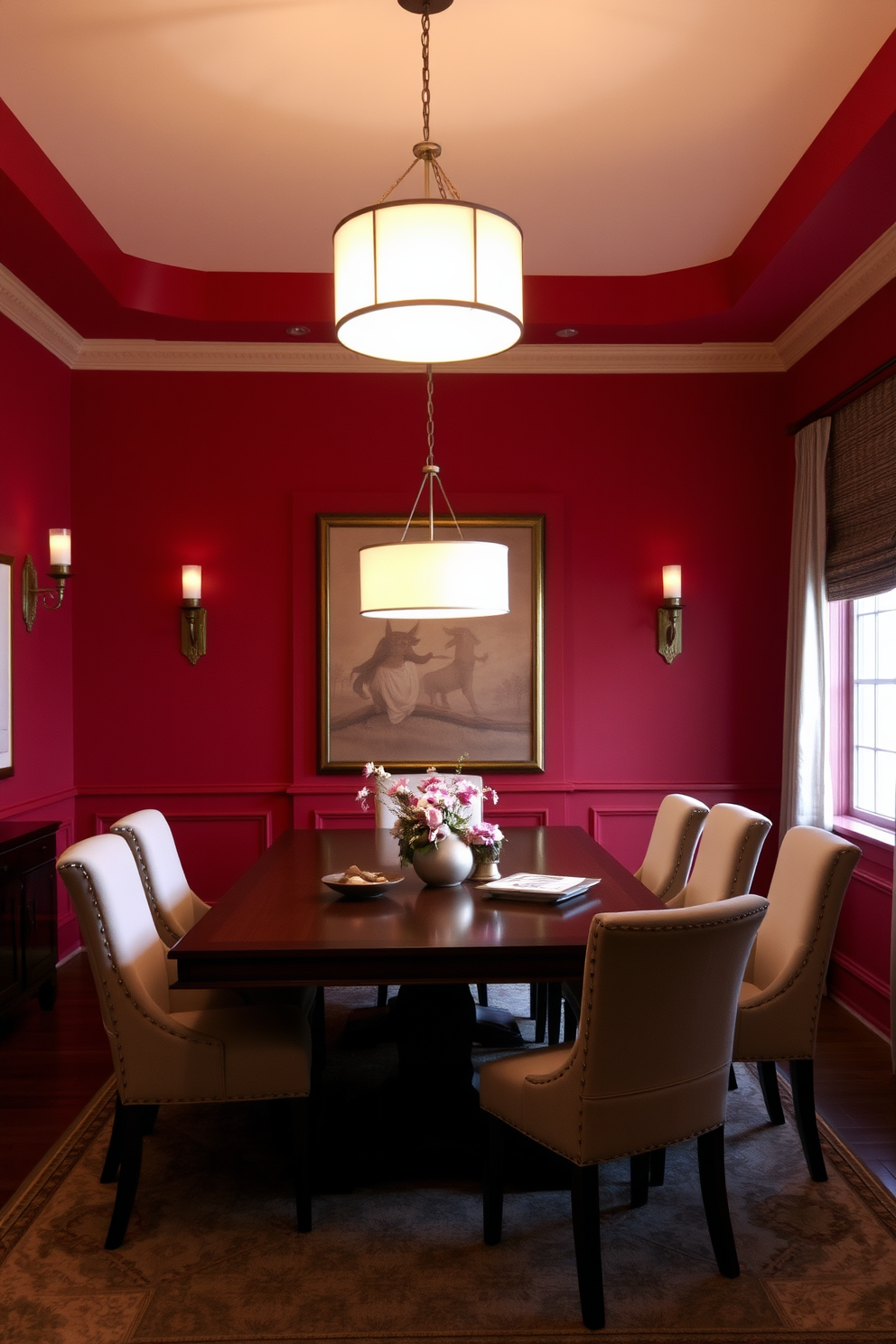 Red Dining Room Design Ideas 16