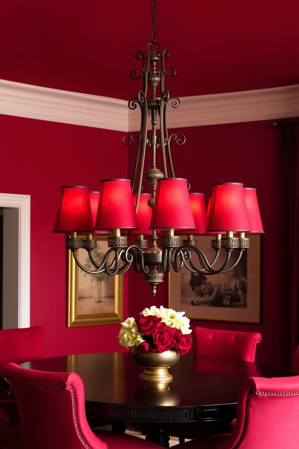 Red Dining Room Design Ideas 2