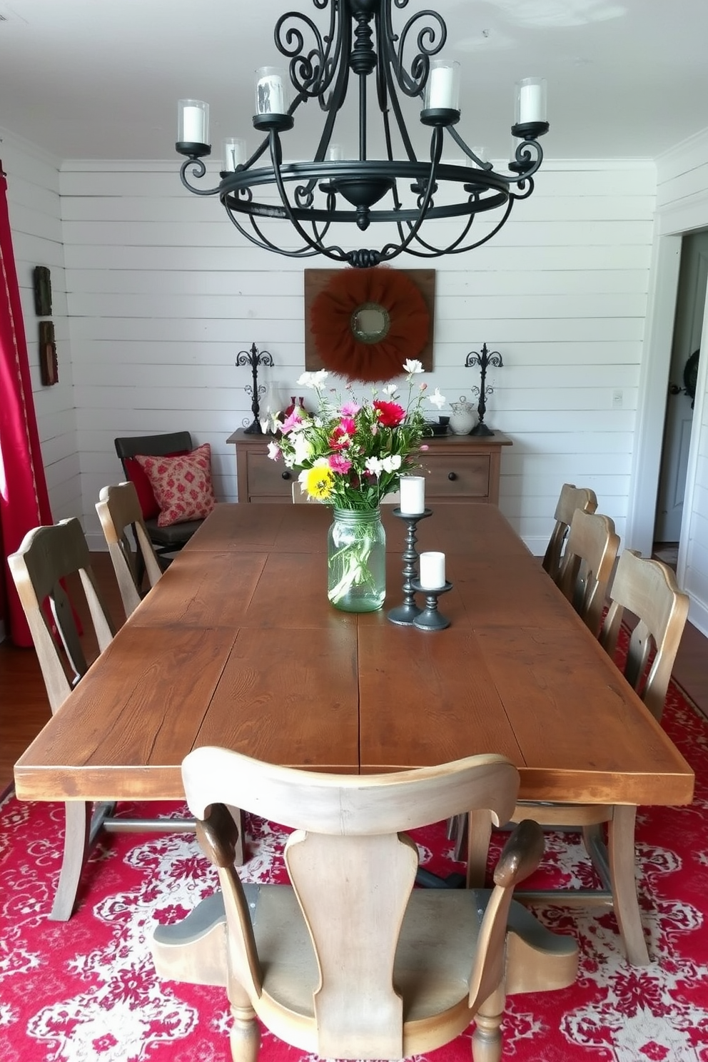 Red Dining Room Design Ideas 21