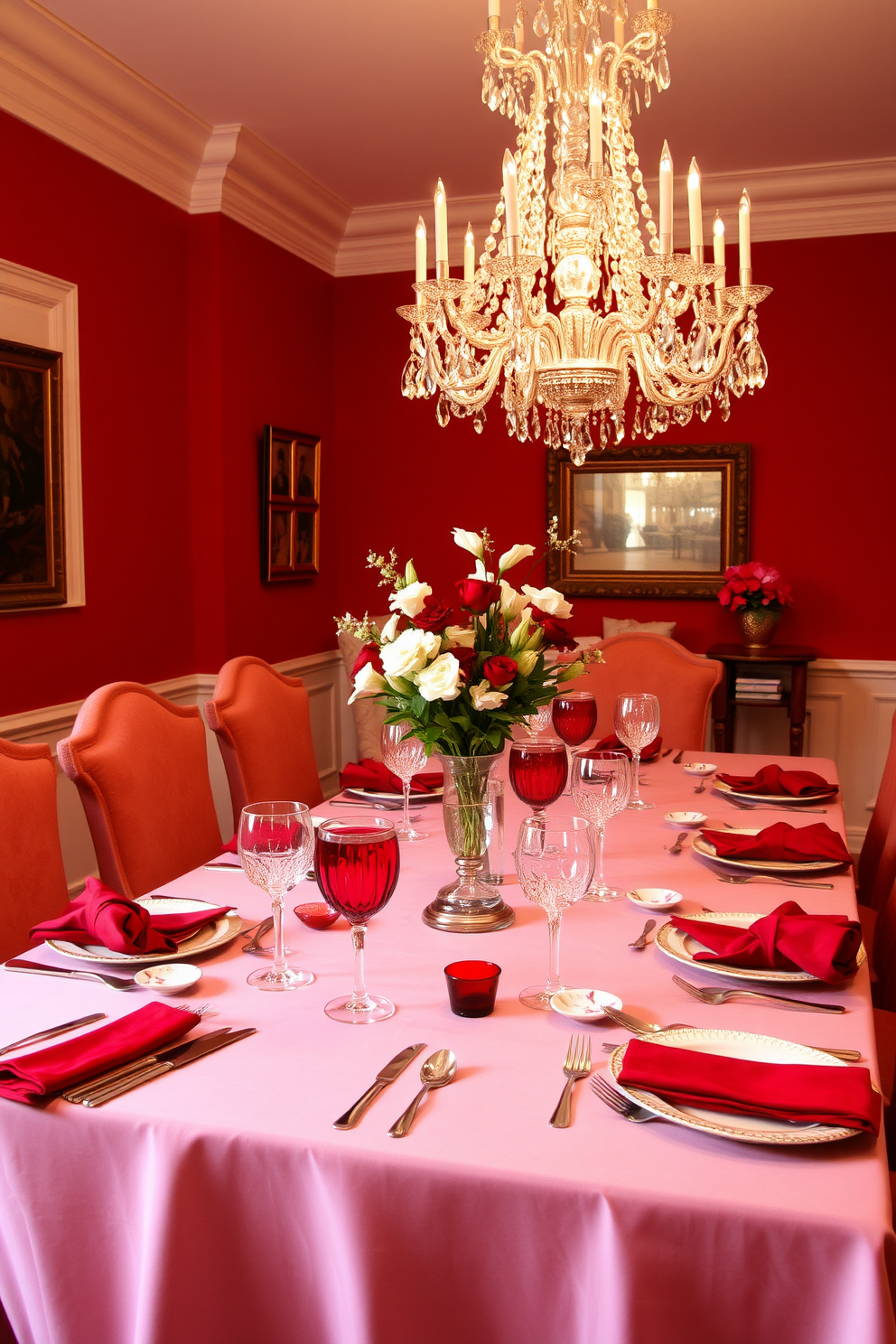 Red Dining Room Design Ideas 24