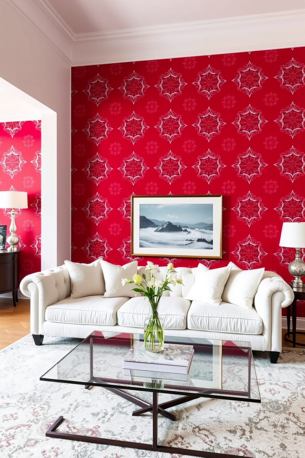 Red Living Room Design Ideas 12