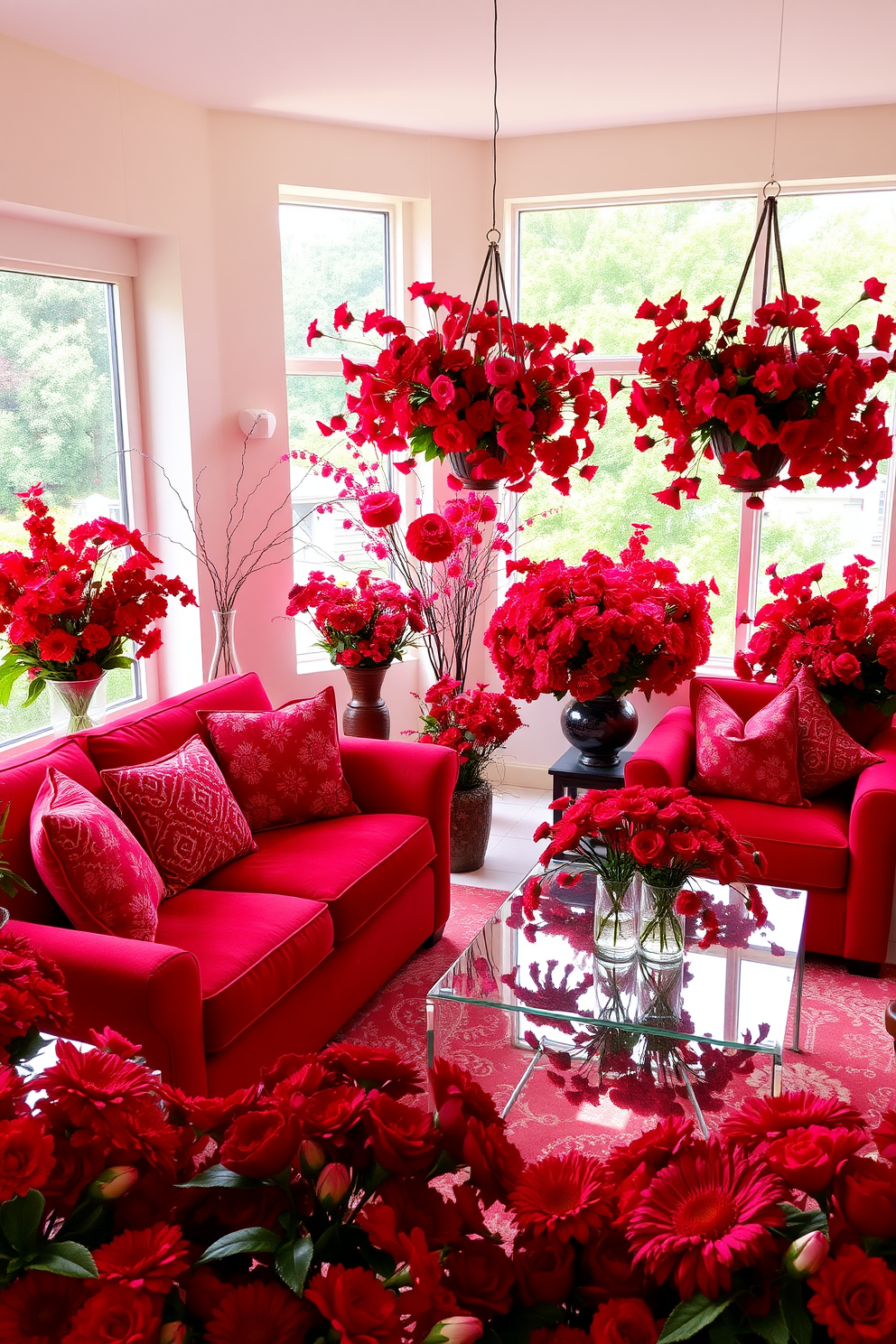 Red Living Room Design Ideas 16