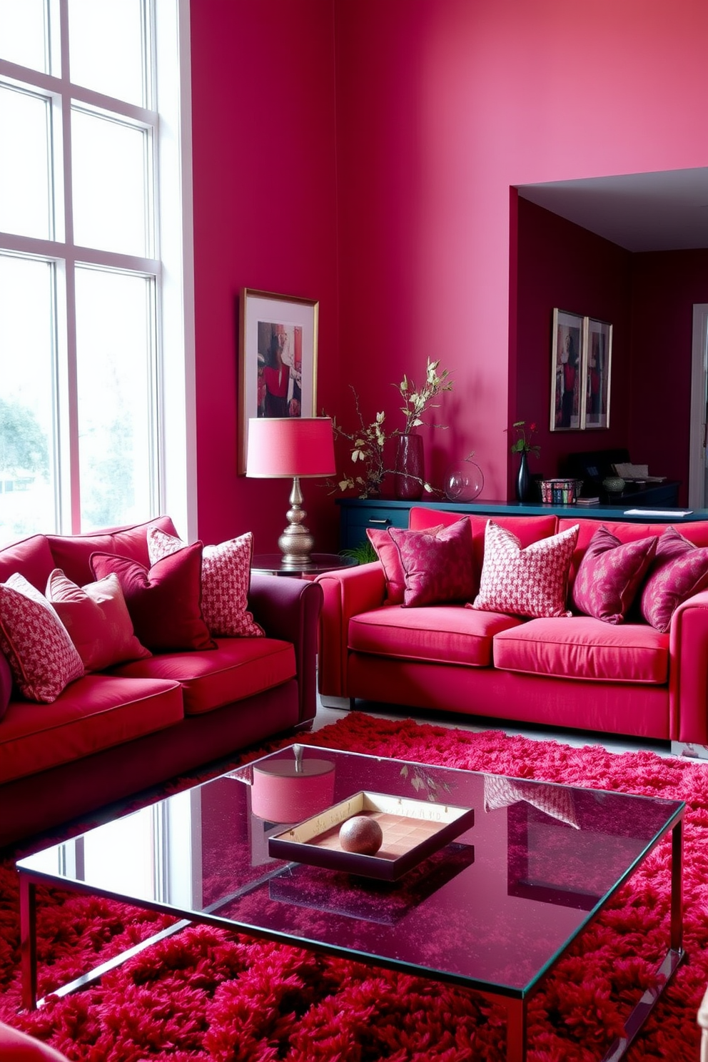 Red Living Room Design Ideas 29