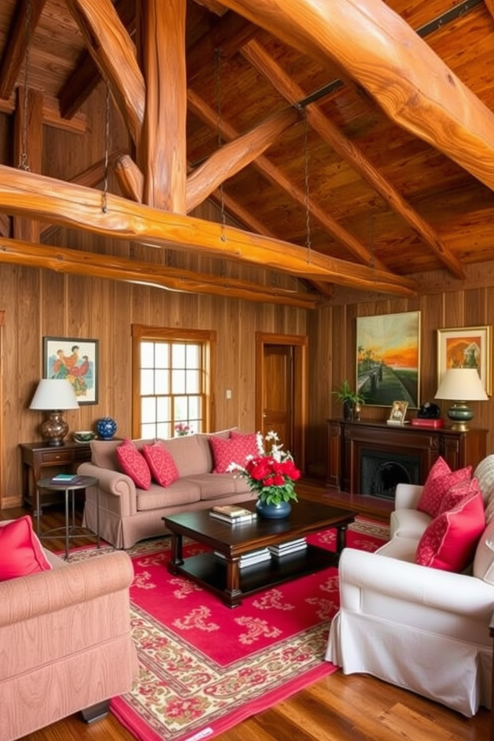 Red Living Room Design Ideas 3