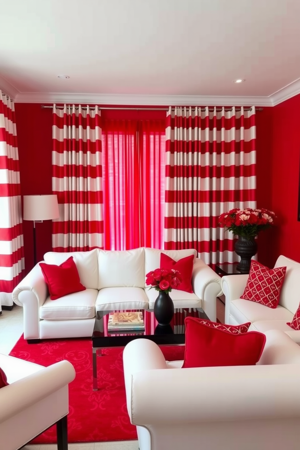 Red Living Room Design Ideas 5