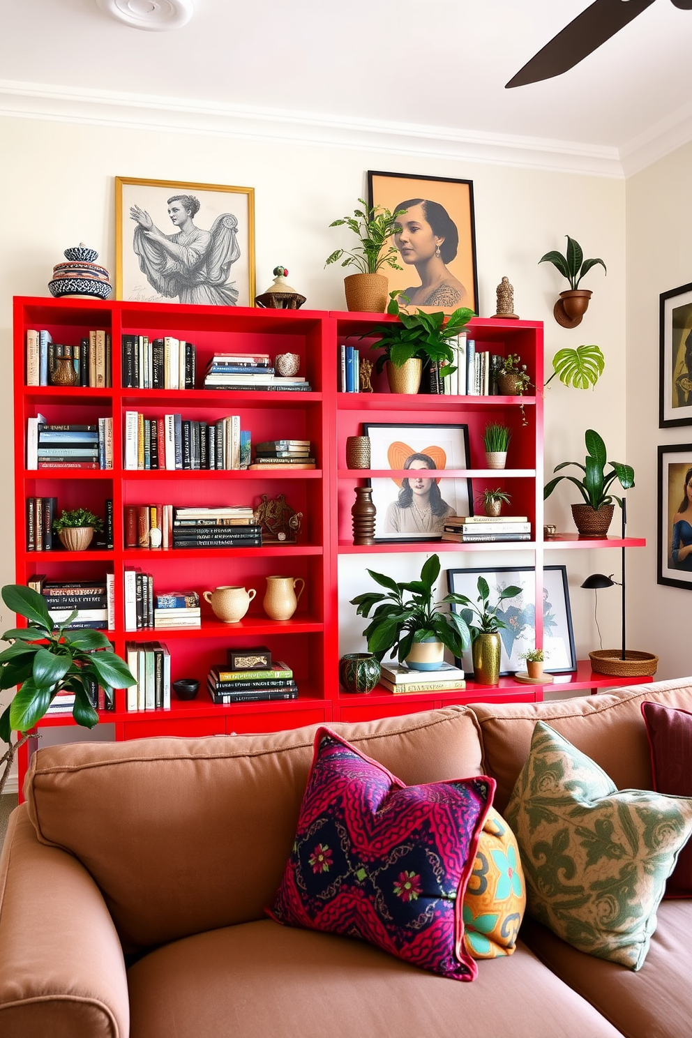 Red Living Room Design Ideas 8