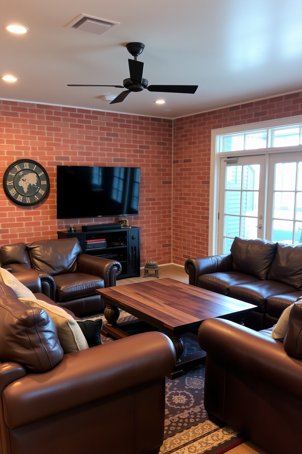 Red Man Cave Design Ideas 1