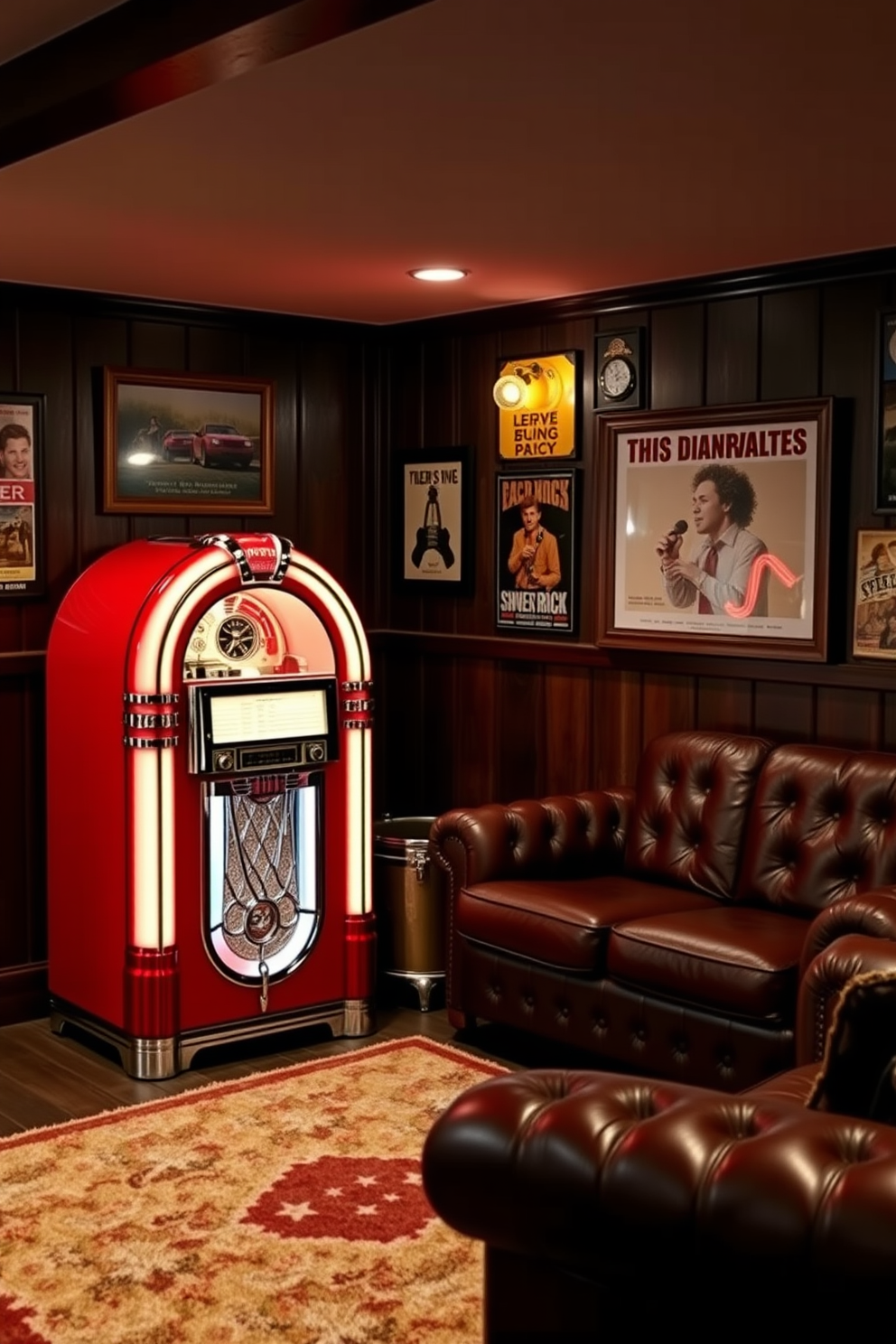 Red Man Cave Design Ideas 19