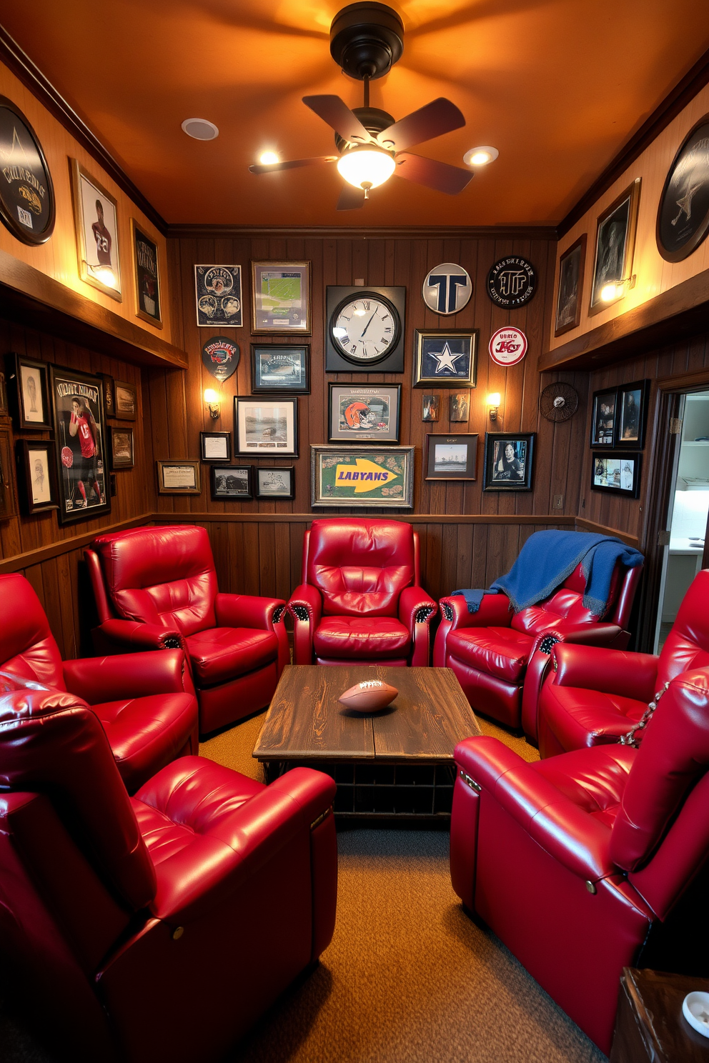 Red Man Cave Design Ideas 2