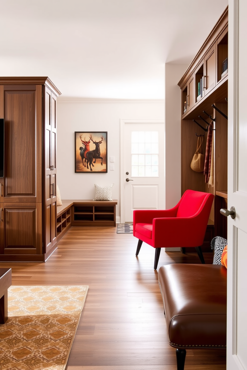 Red Mudroom Design Ideas 19