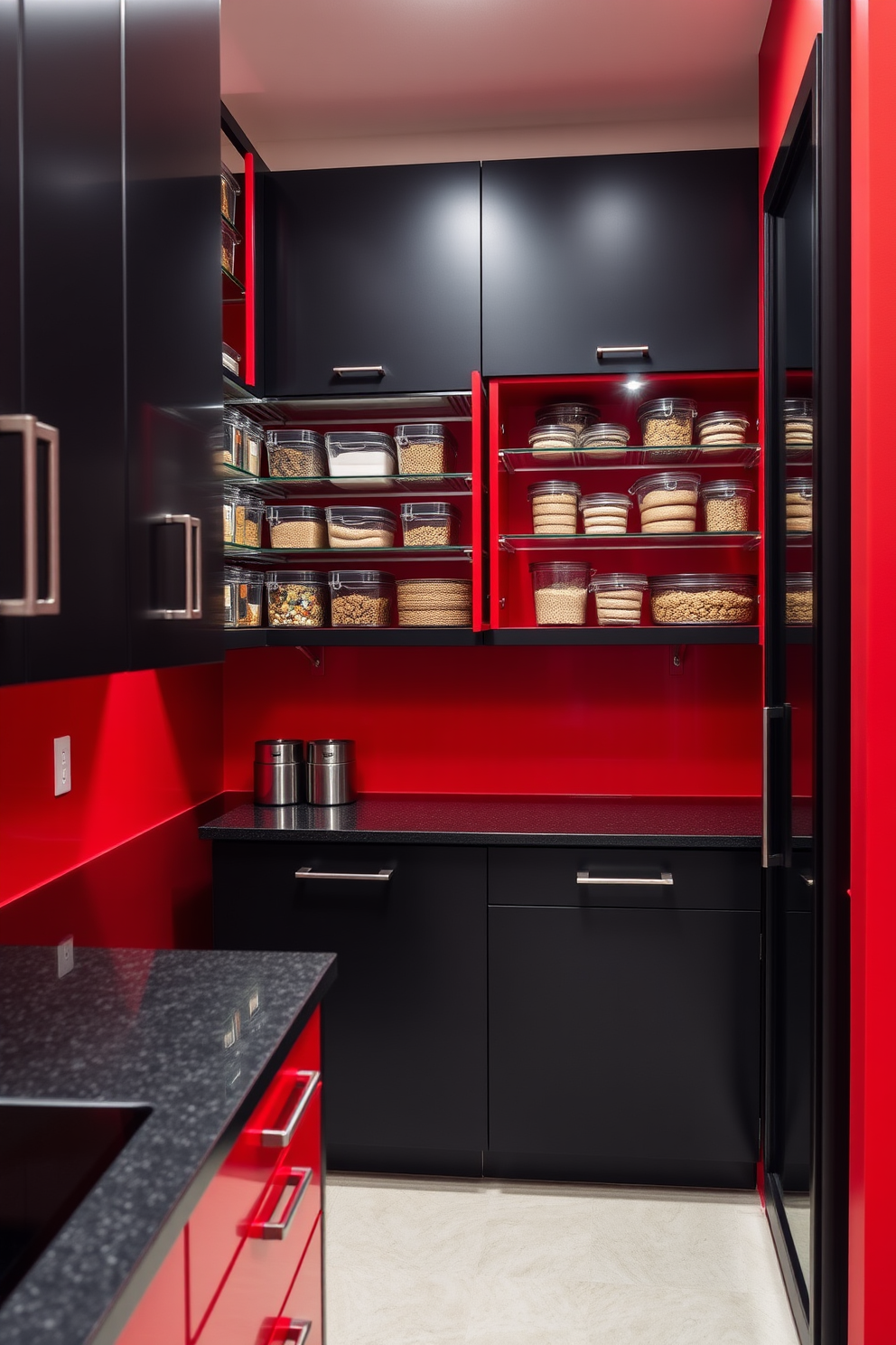 Red Pantry Design Ideas 10