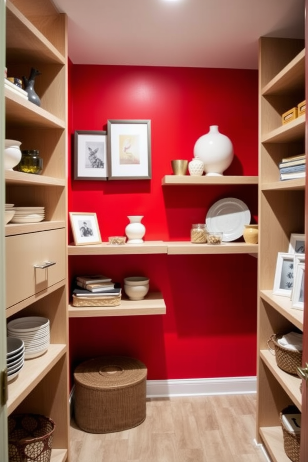 Red Pantry Design Ideas 14