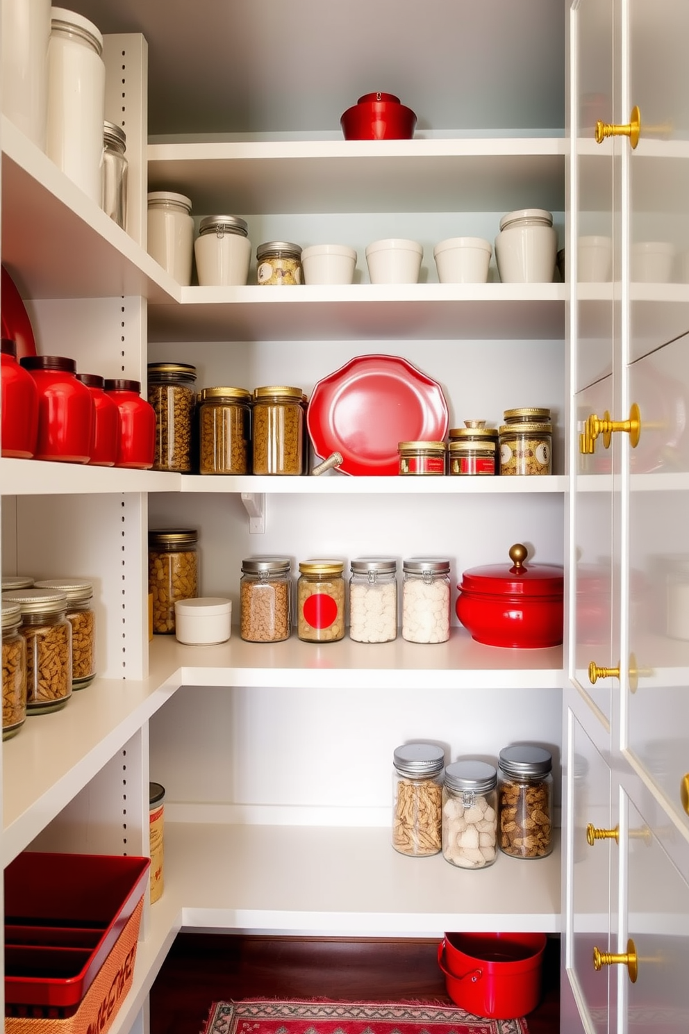 Red Pantry Design Ideas 25