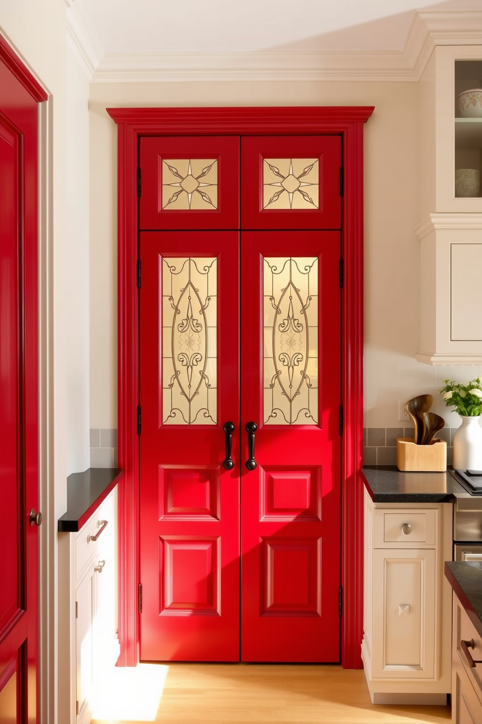 Red Pantry Design Ideas 3