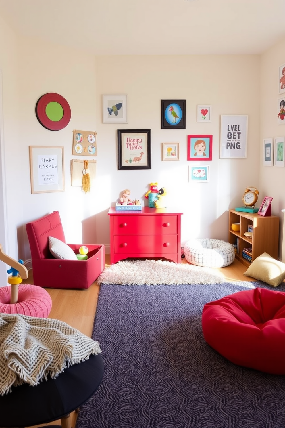 Red Playroom Design Ideas 12