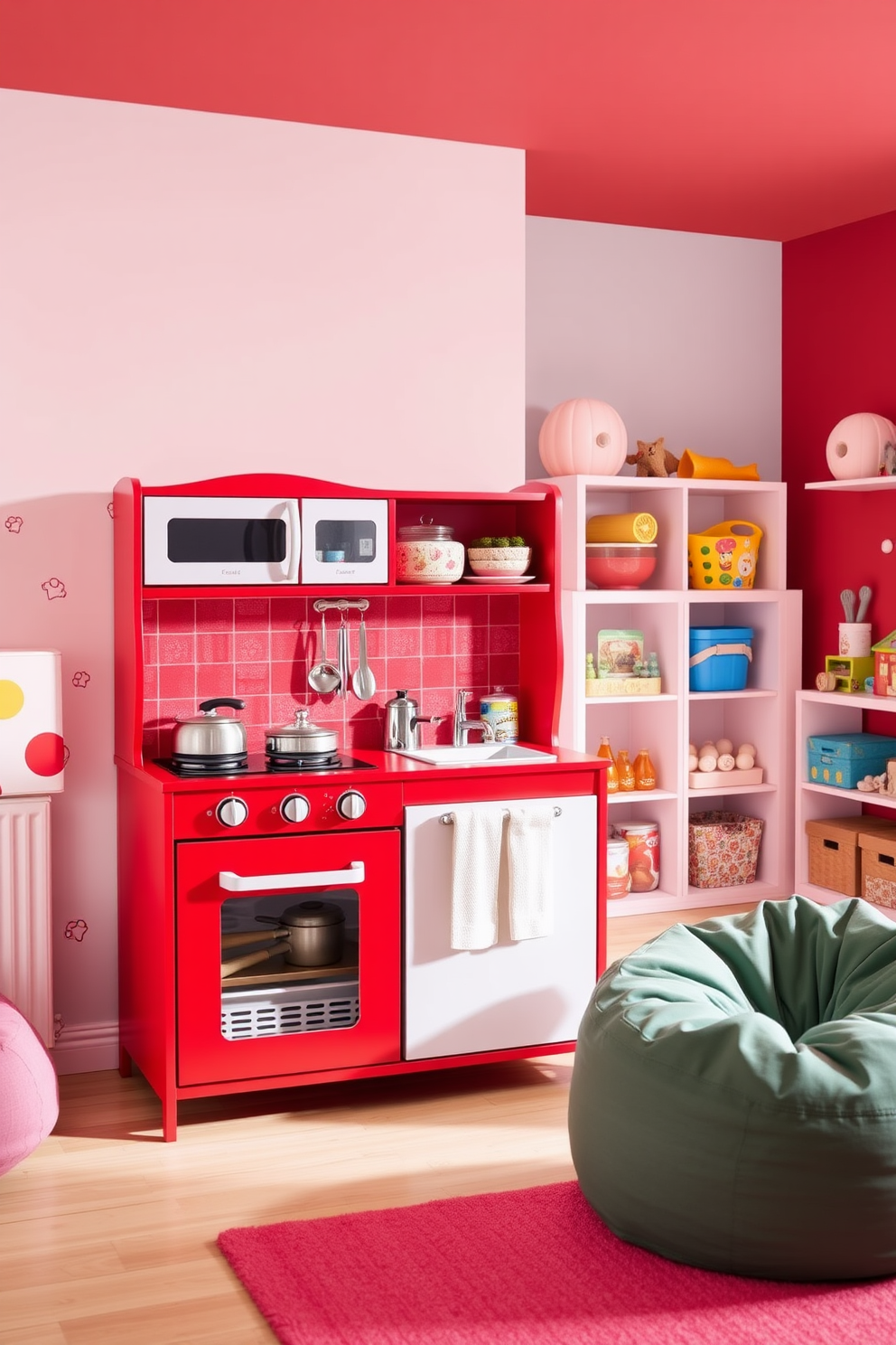 Red Playroom Design Ideas 17