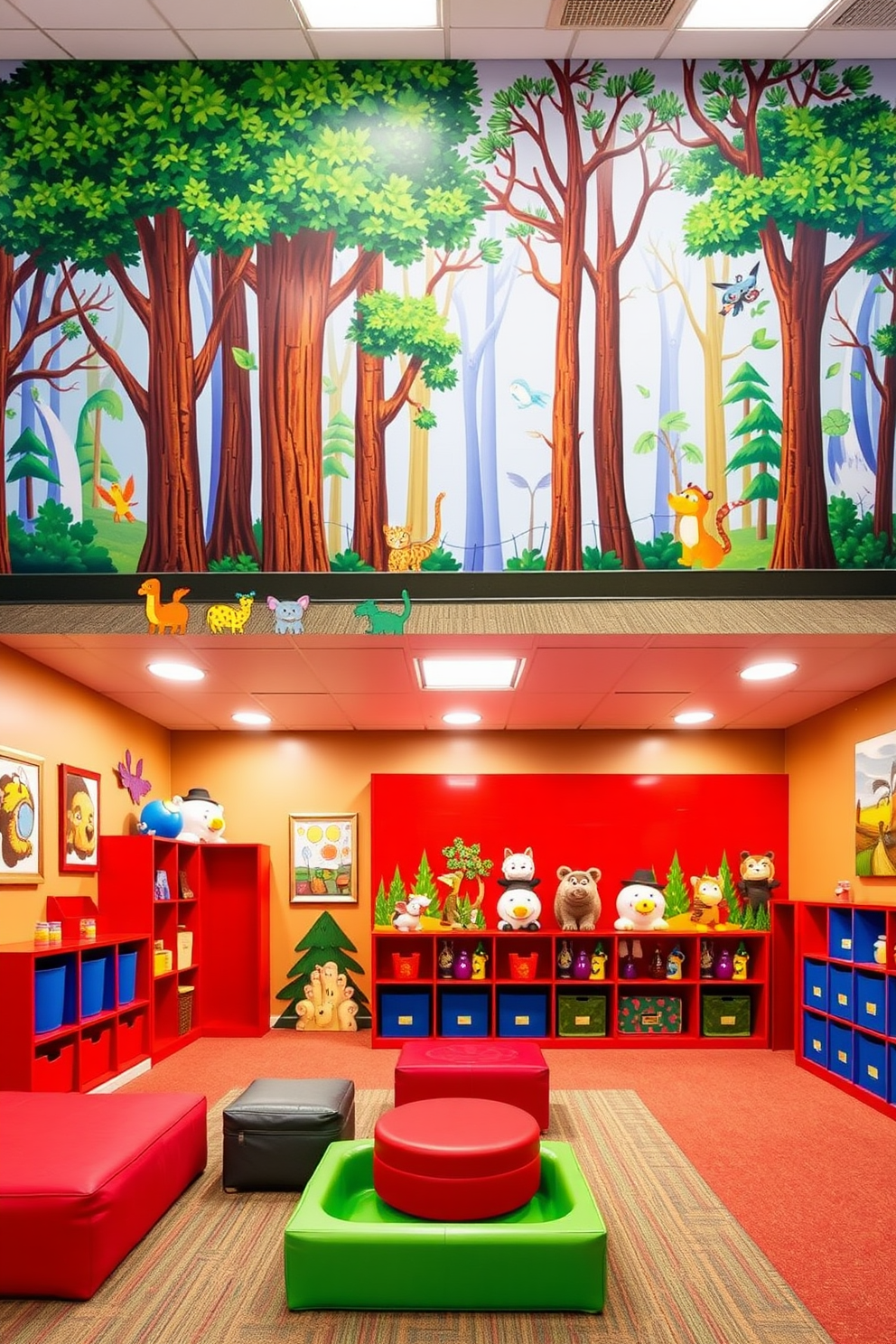 Red Playroom Design Ideas 20