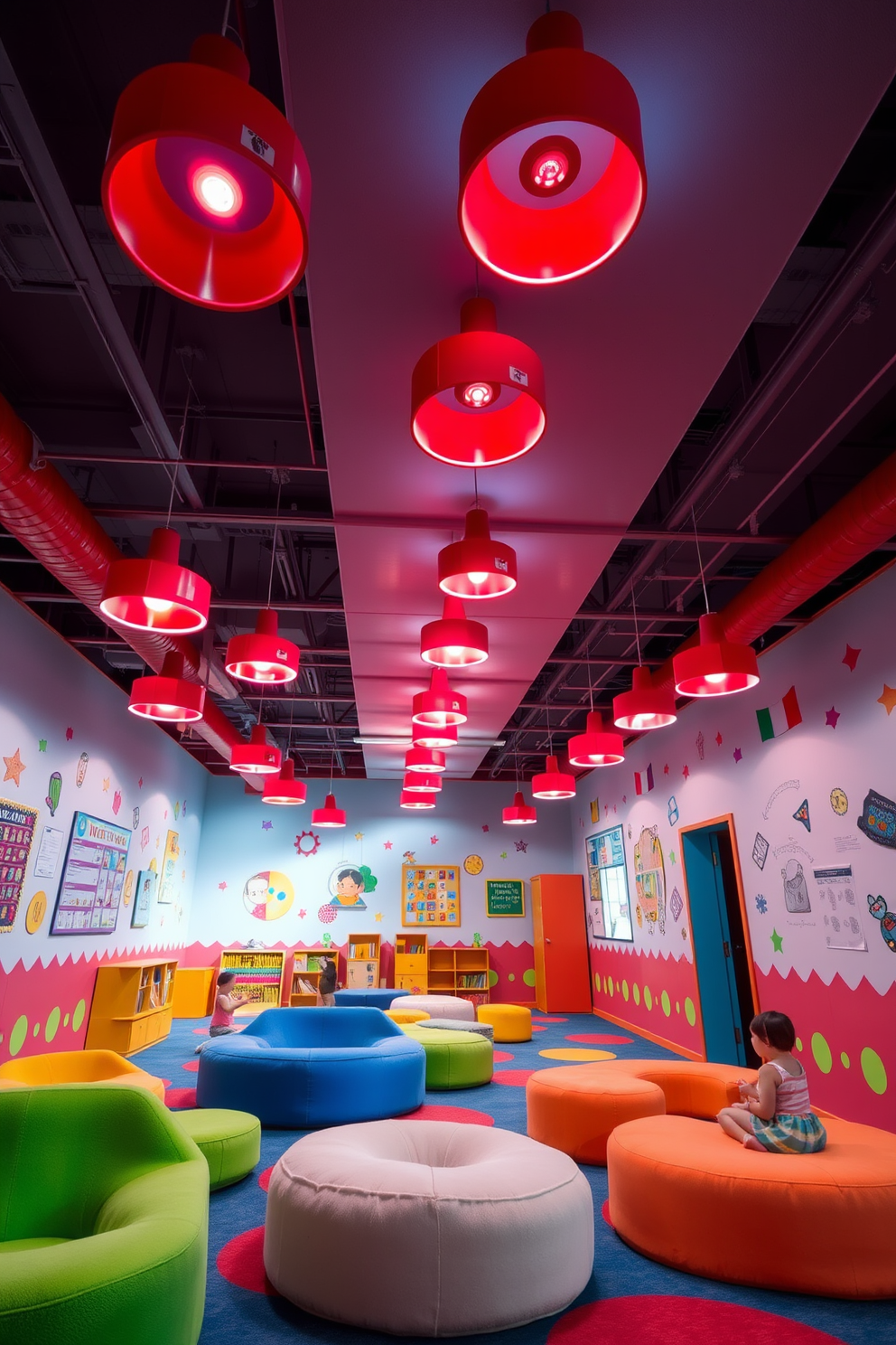 Red Playroom Design Ideas 22