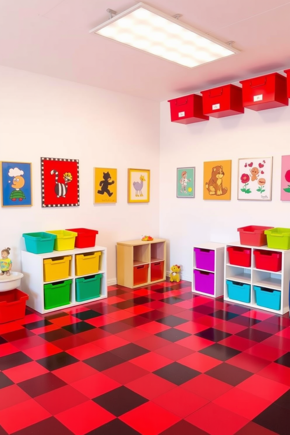 Red Playroom Design Ideas 23