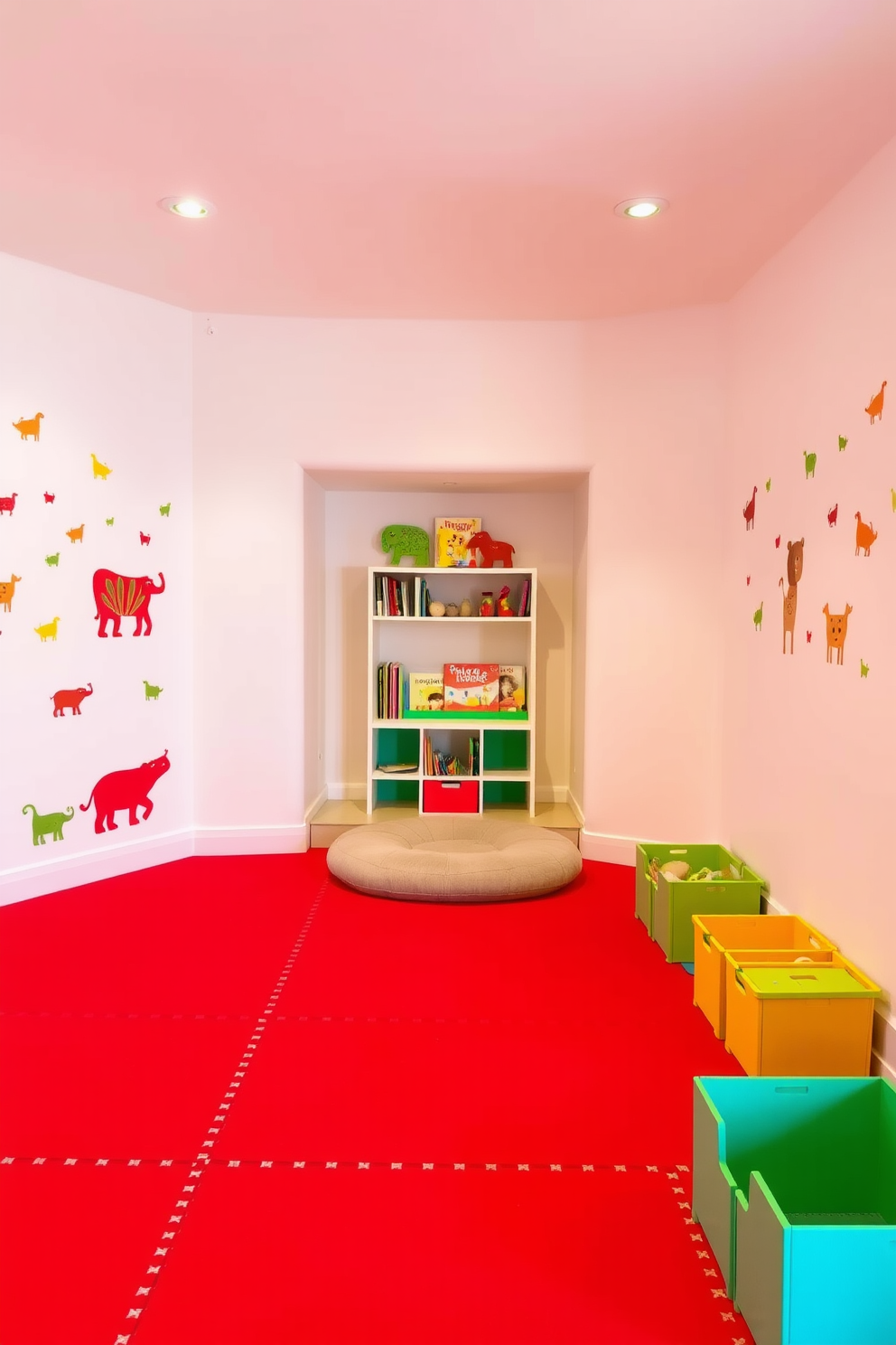 Red Playroom Design Ideas 26