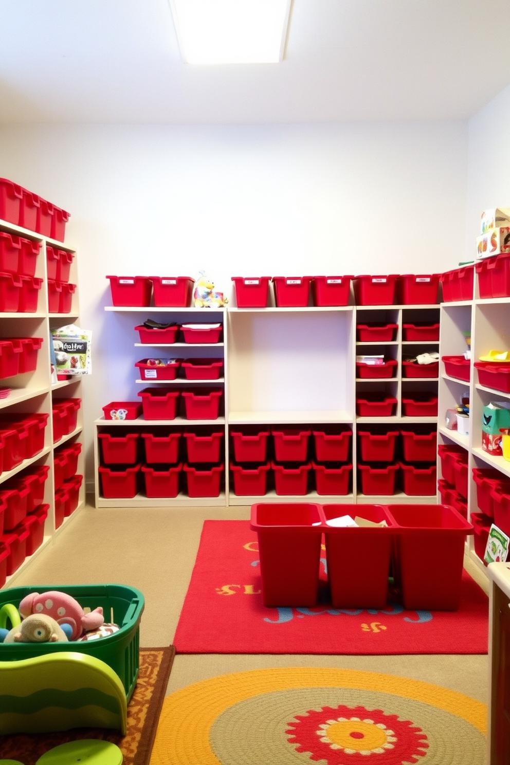 Red Playroom Design Ideas 5