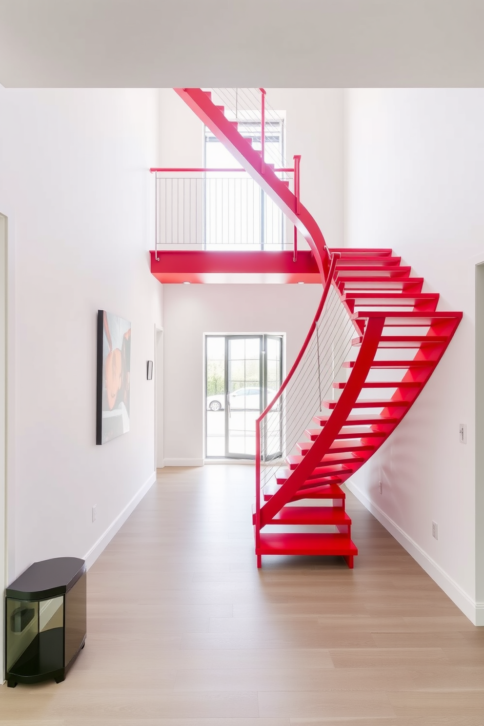 Red Staircase Design Ideas 10