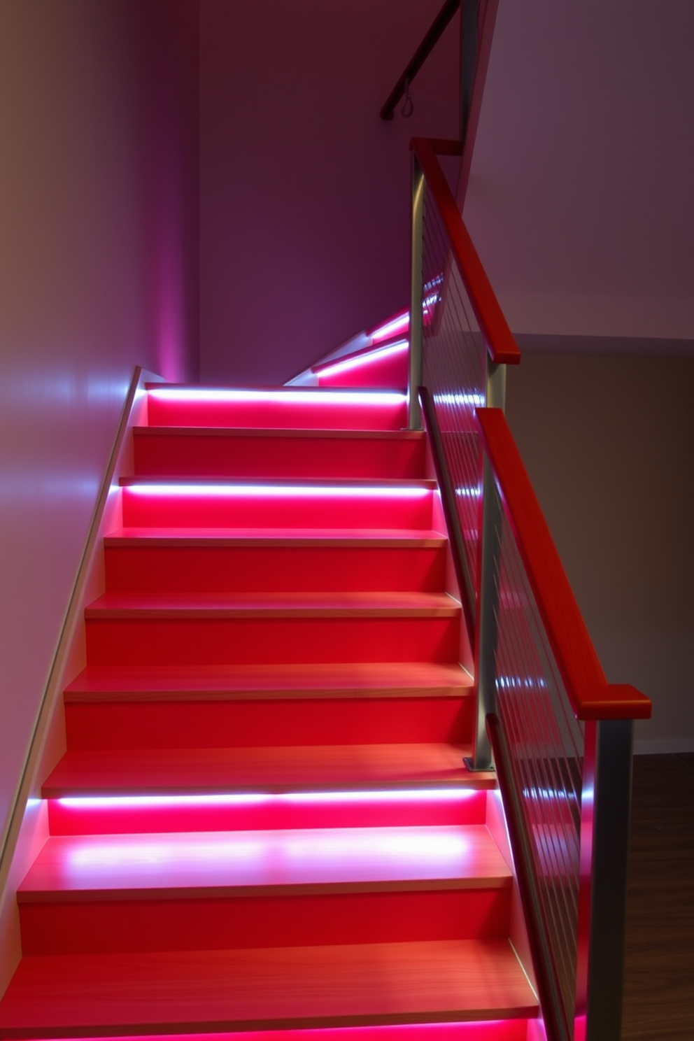 Red Staircase Design Ideas 15