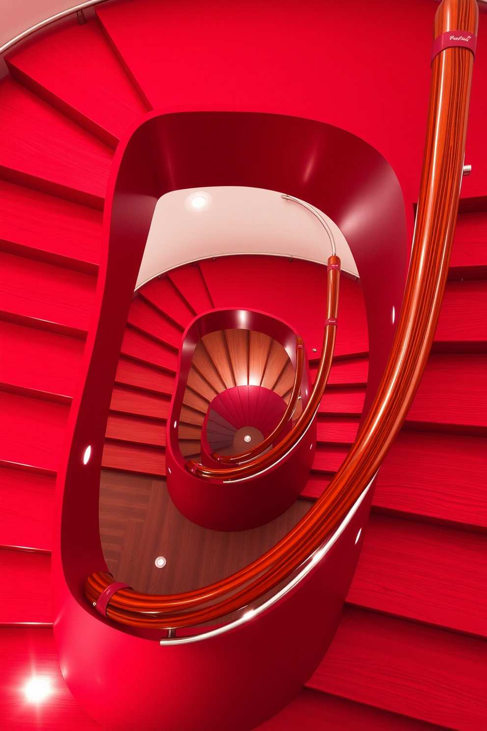 Red Staircase Design Ideas 2