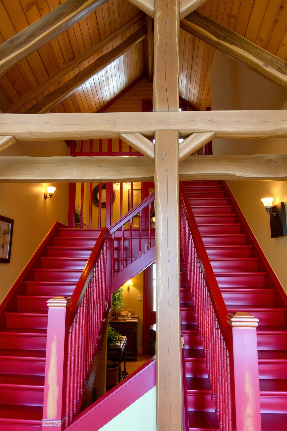 Red Staircase Design Ideas 5