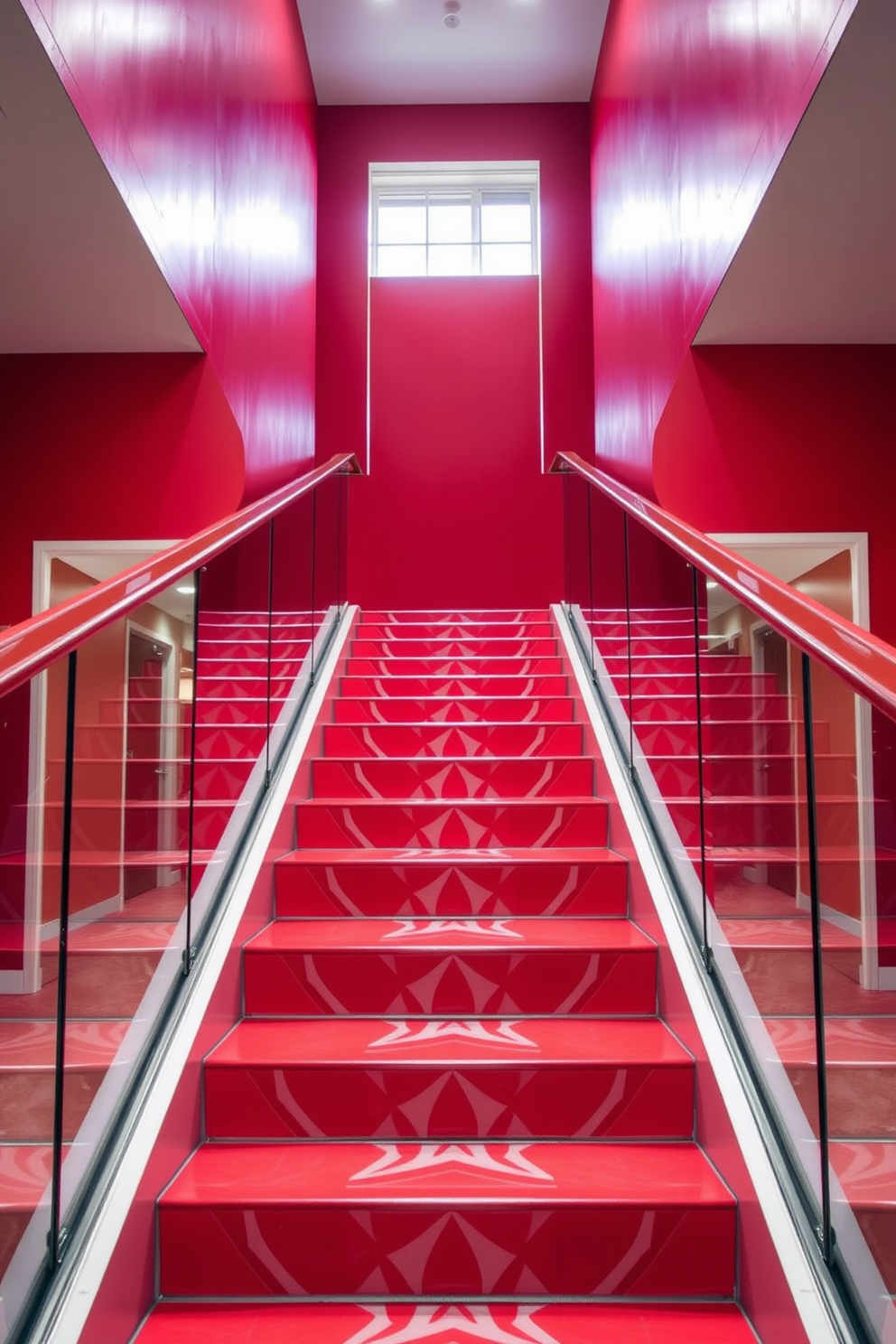 Red Staircase Design Ideas 6