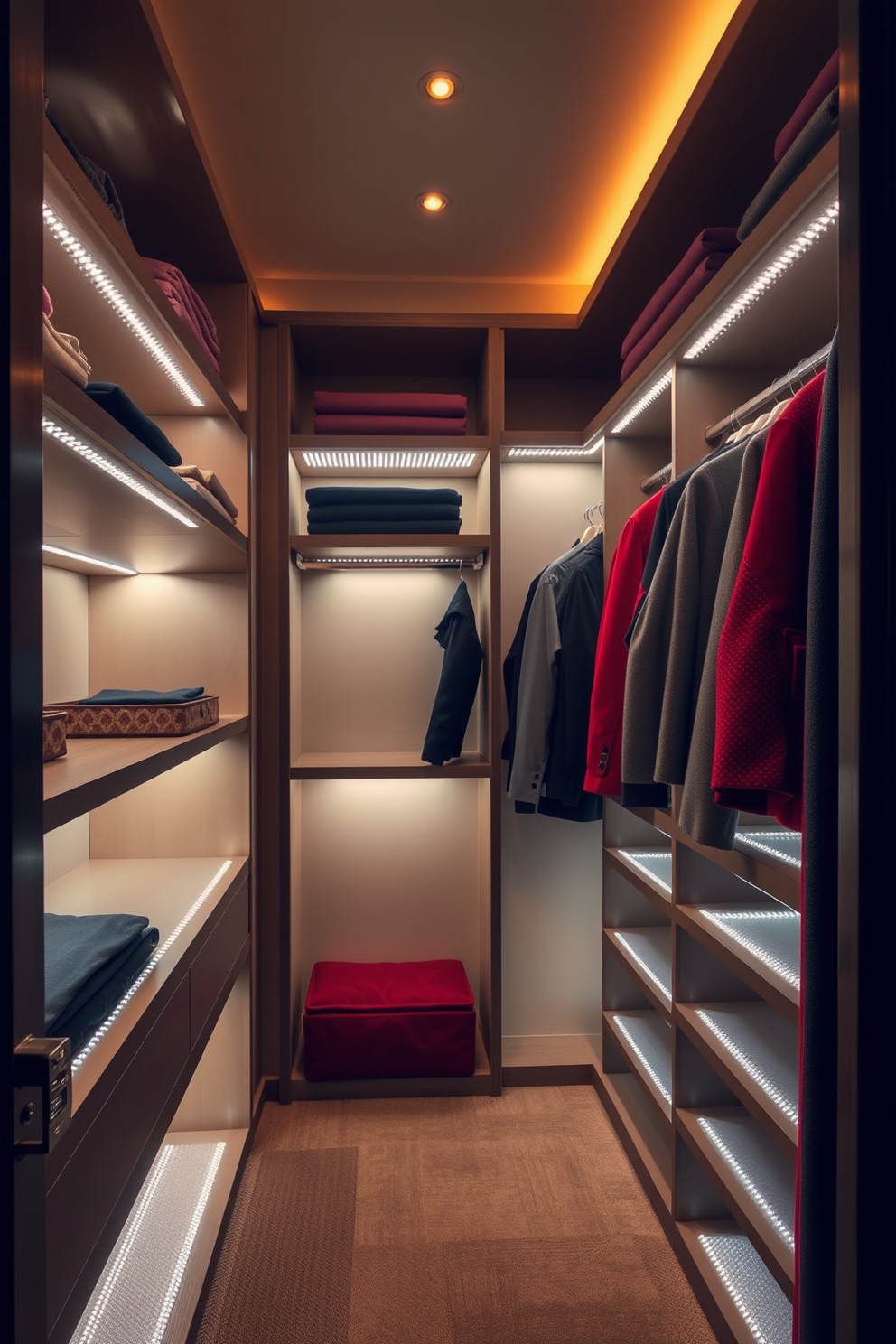 Red Walk In Closet Design Ideas 14