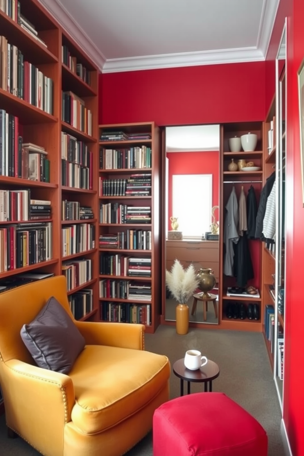 Red Walk In Closet Design Ideas 20