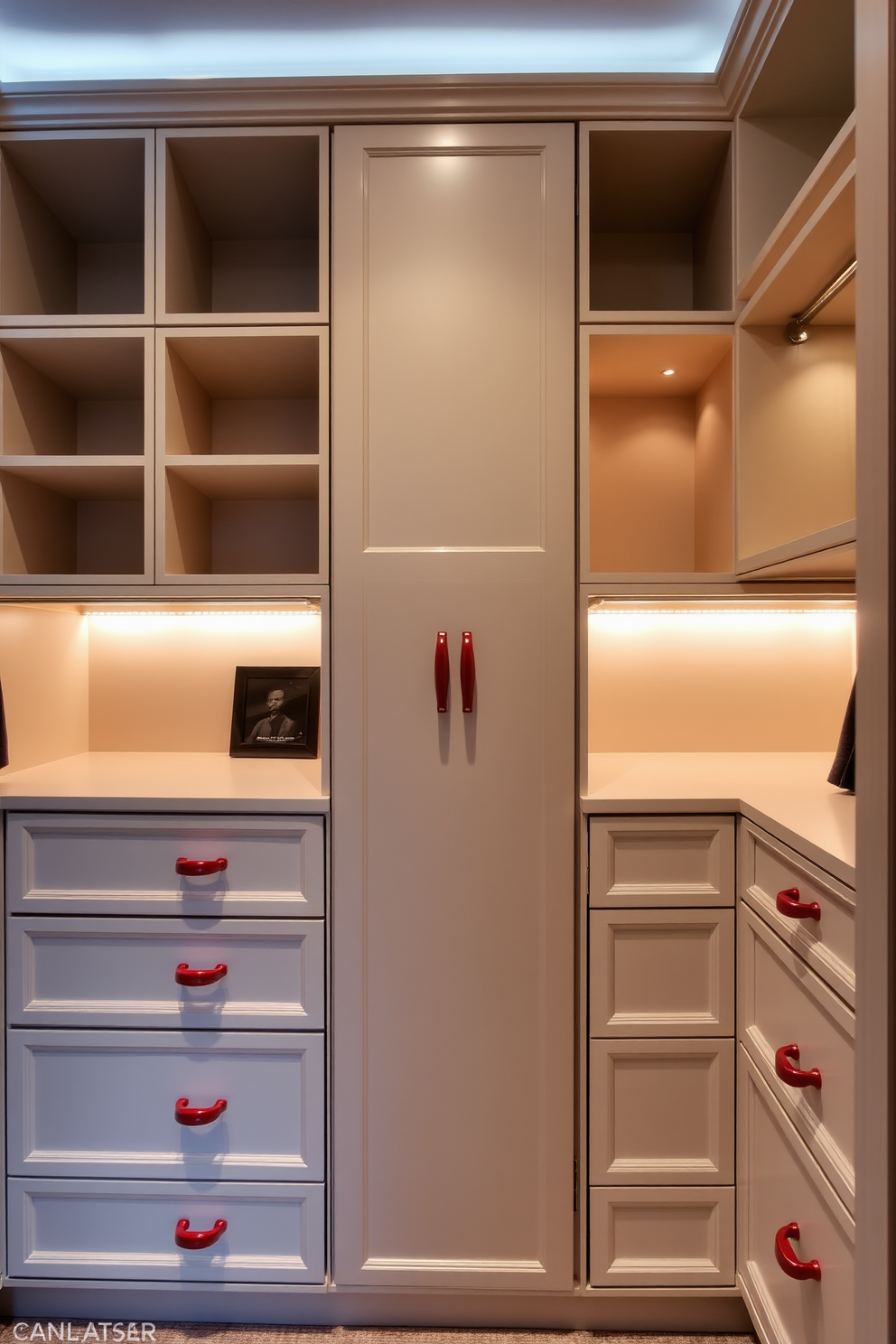 Red Walk In Closet Design Ideas 27