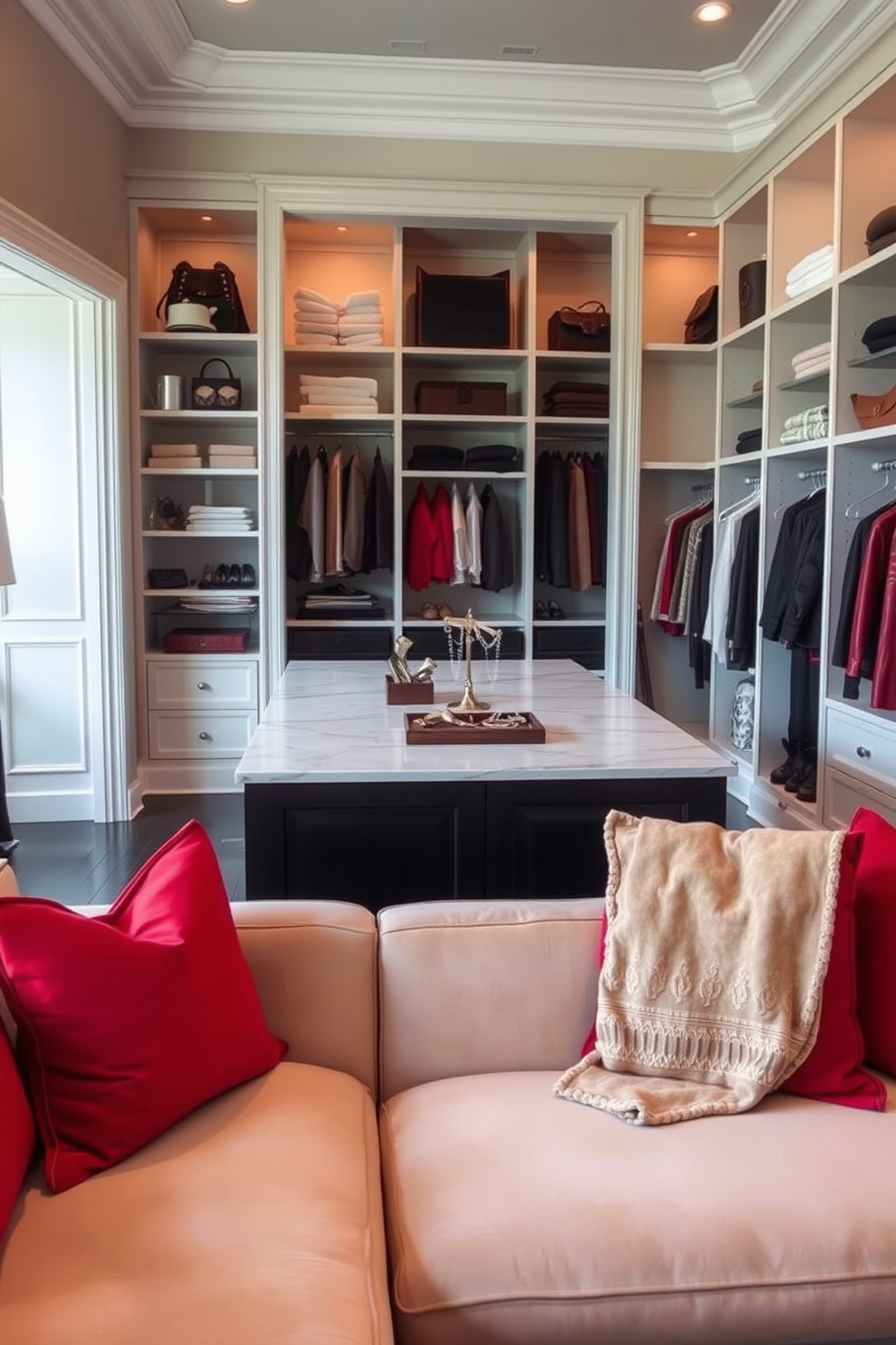 Red Walk In Closet Design Ideas 29