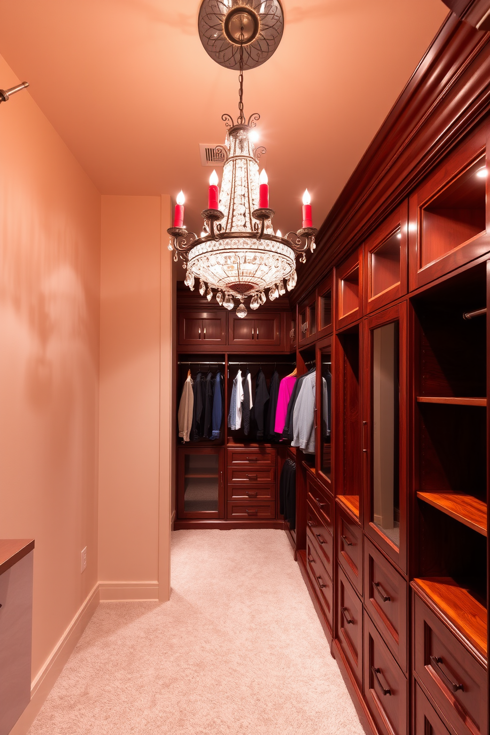 Red Walk In Closet Design Ideas 3